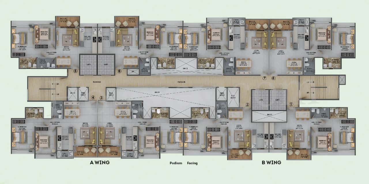 Dosti Greenscapes Floor plan 1