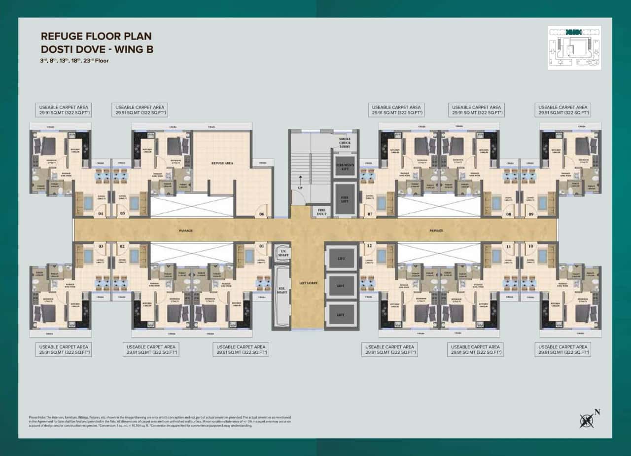 Dosti Nest Floor plan 3