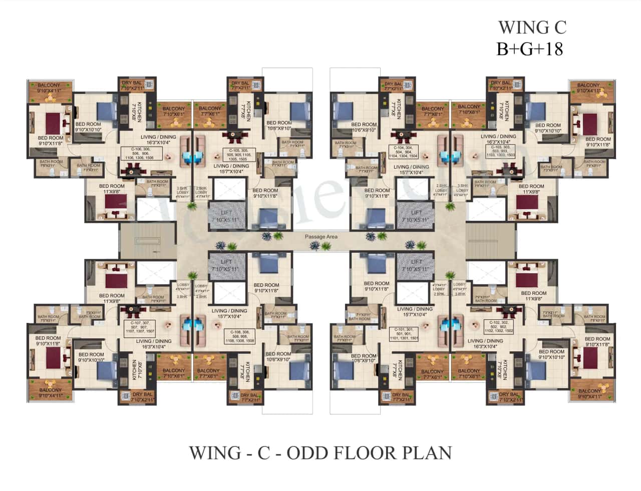 Sonigara Dwaarka World Floor plan 6