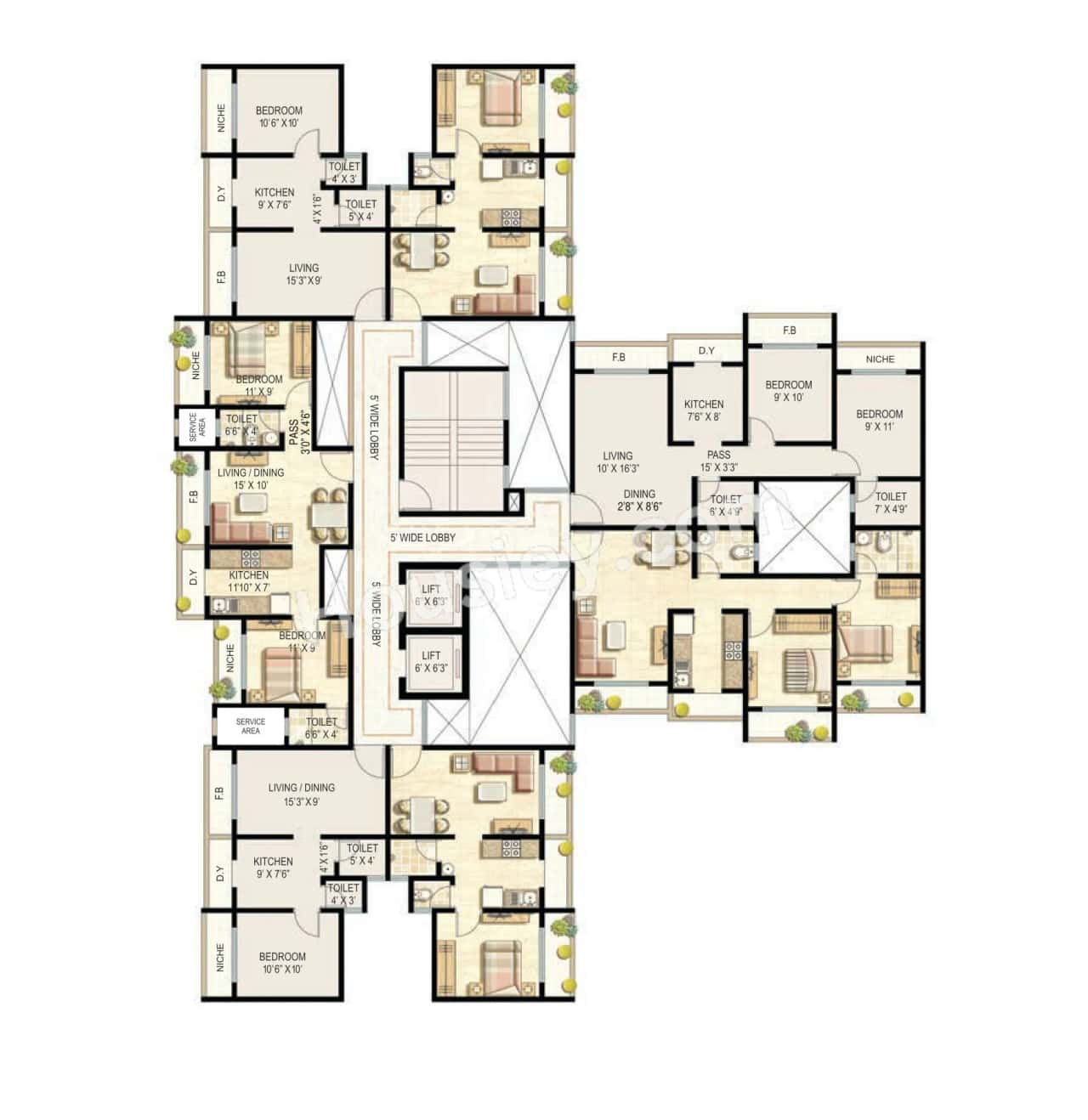 Ekta Parksville Floor plan 2
