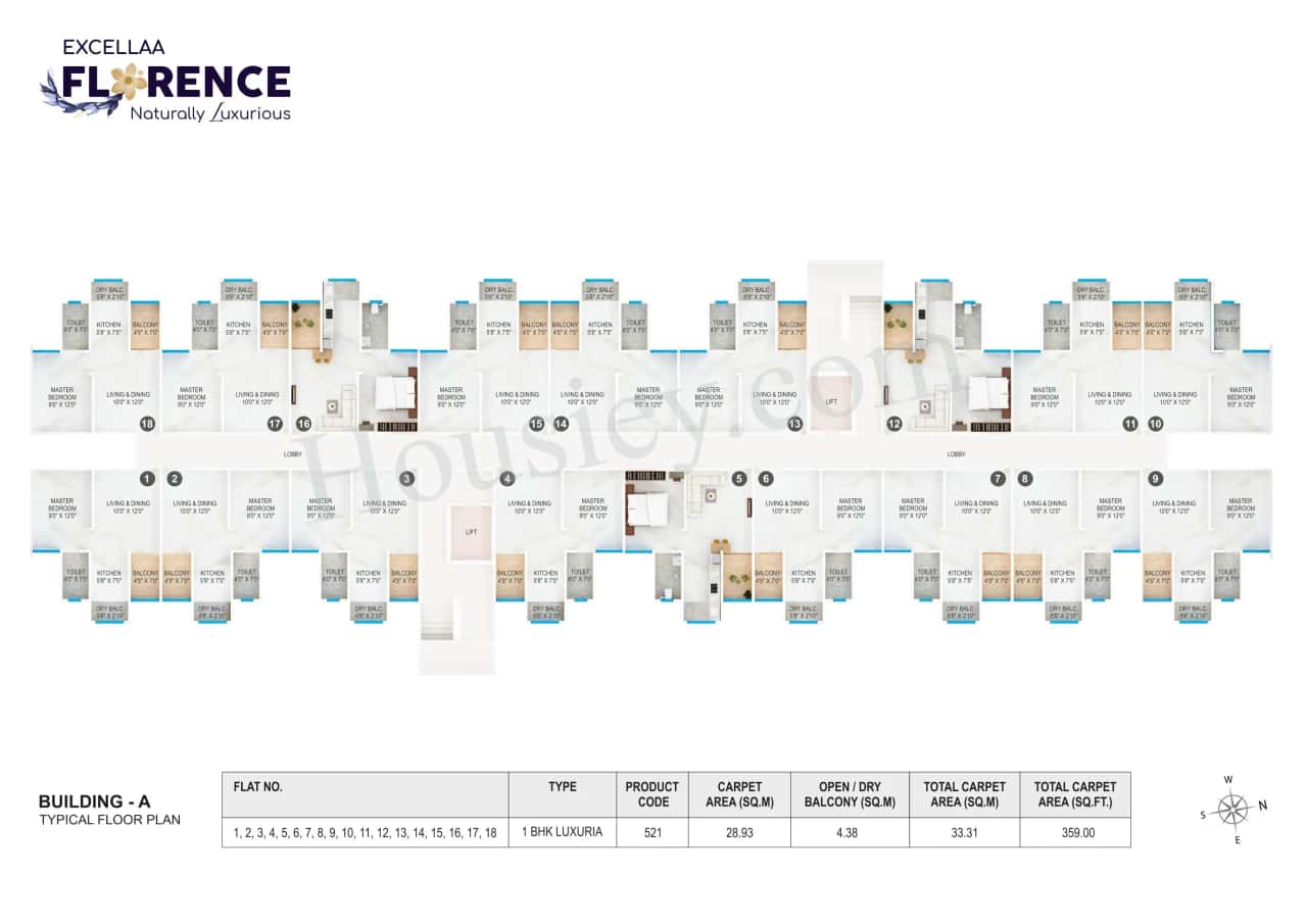 Excellaa Florence Floor plan 1