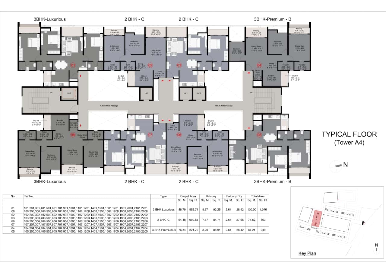 Kohinoor Westview Reserve Floor plan 4