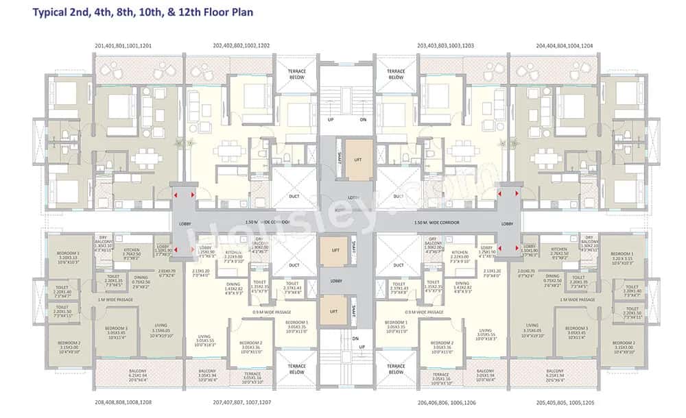 Kolte Patil Springshire Floor plan 3