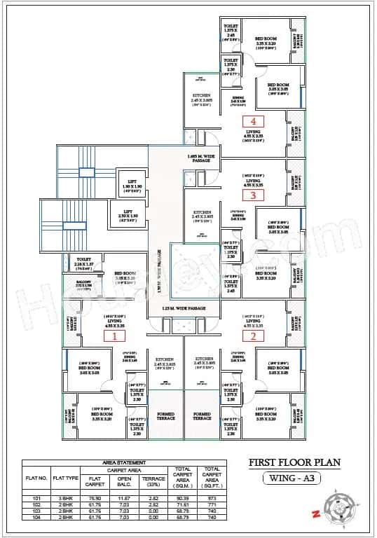 Triaa Kosmic kourtyard Floor plan 3