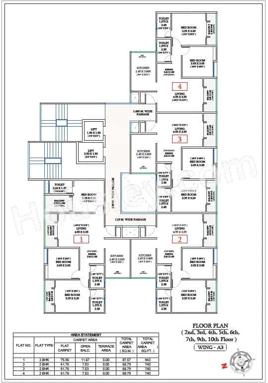 Triaa Kosmic kourtyard Floor plan 4
