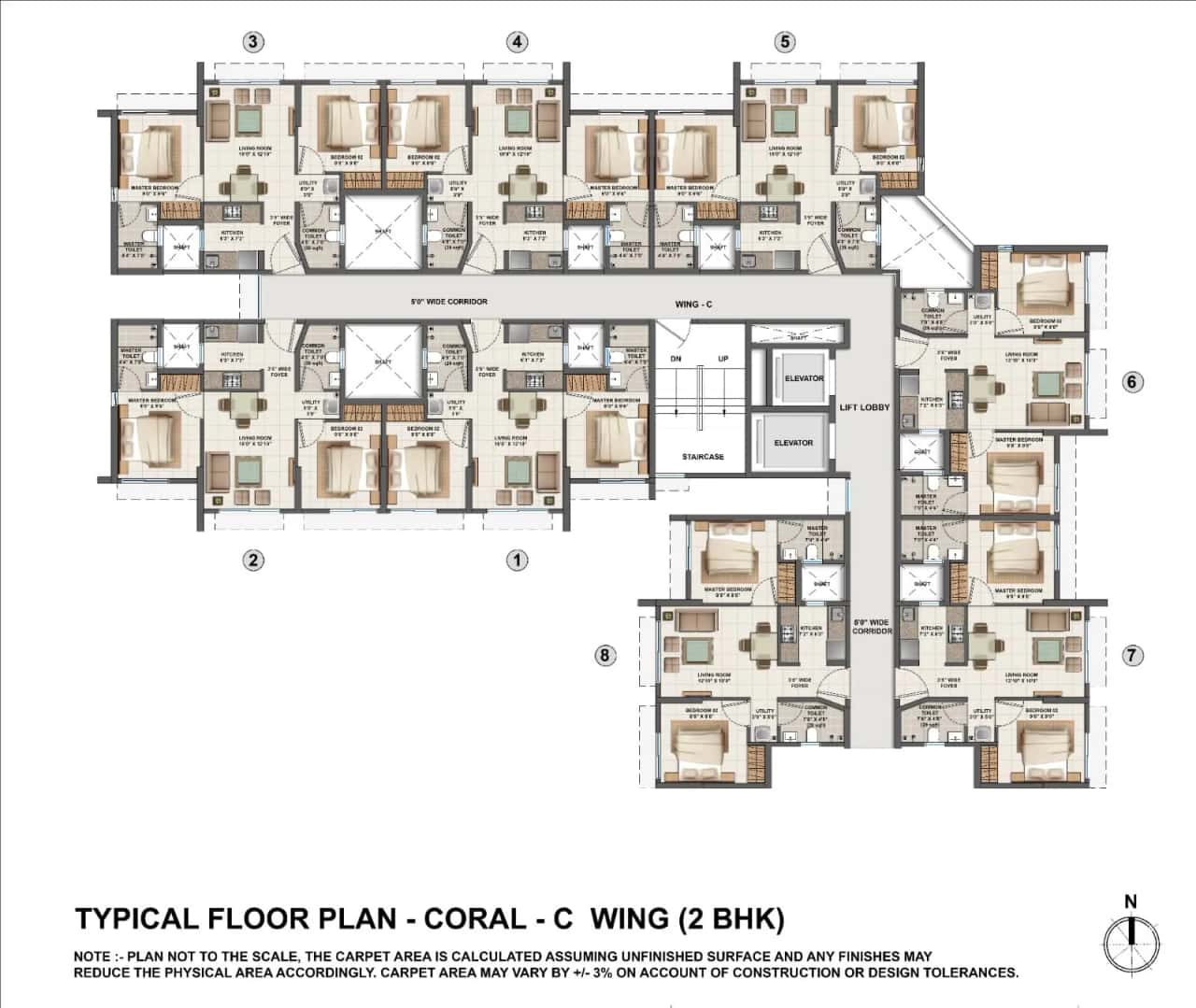 Lodha Crown Manpada Floor plan 3