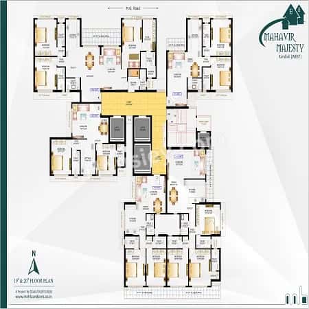 Mahavir Majesty Floor plan 2