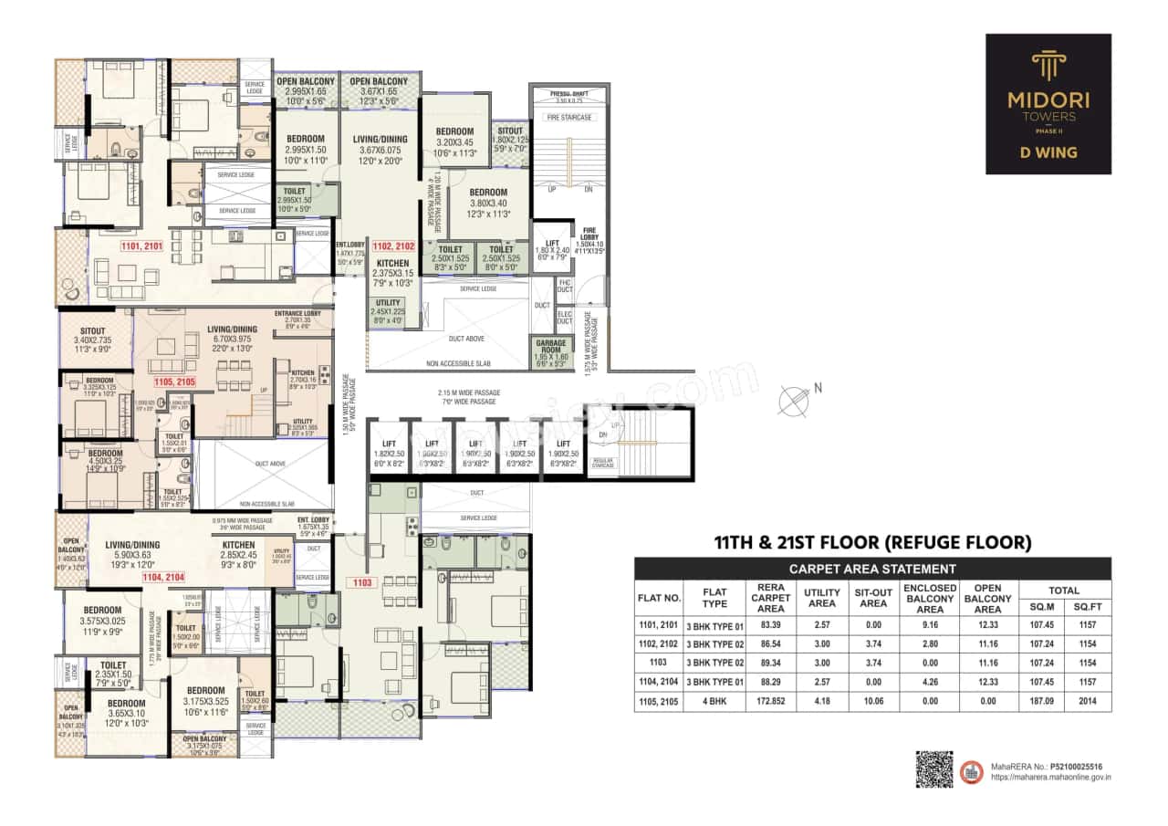 Midori Towers Phase 2 Floor plan 6
