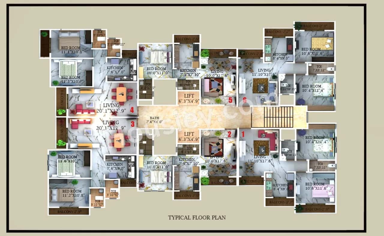 Nikhil Pride Park Floor plan 3