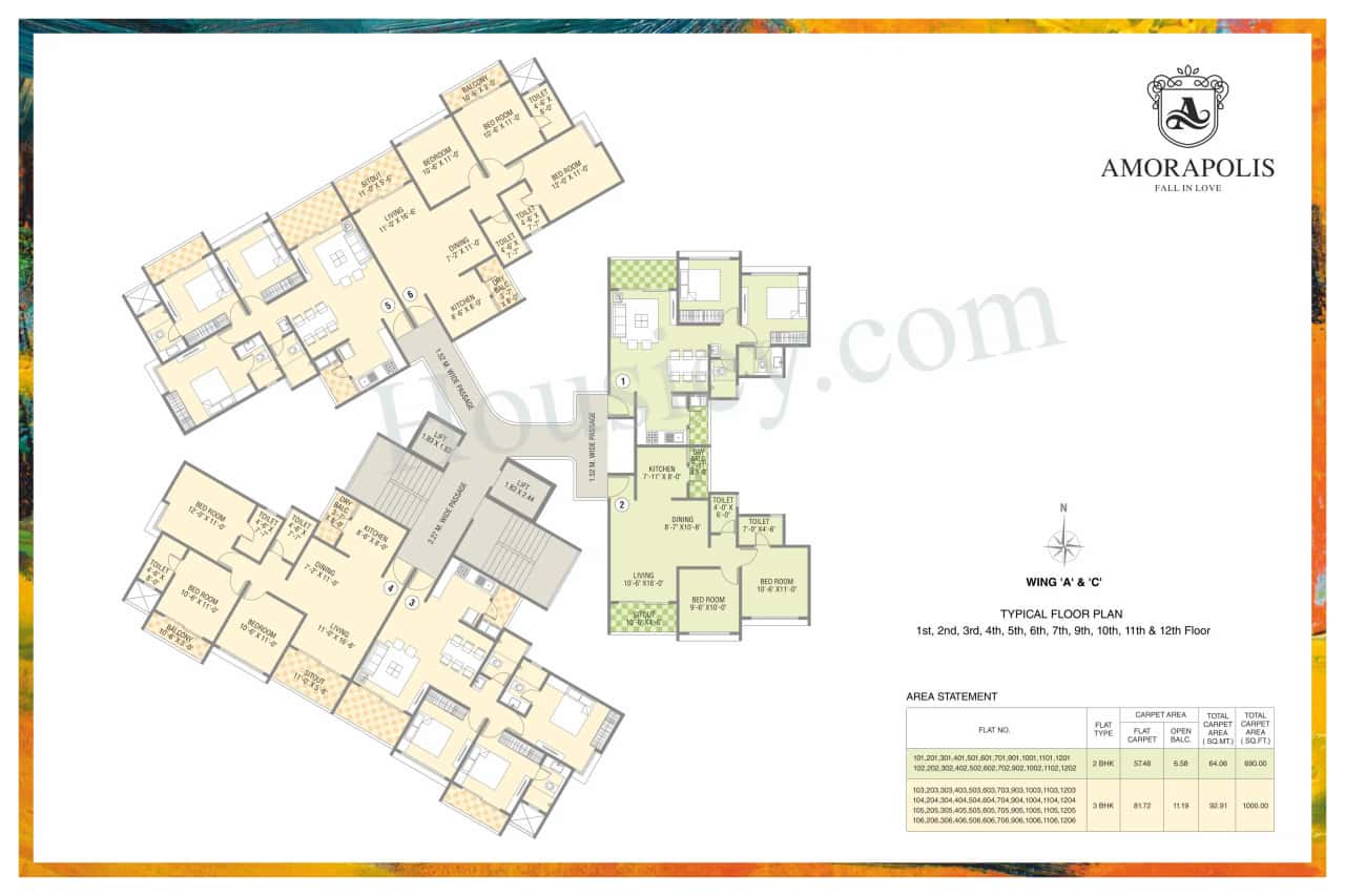Nirman Amorapolis Floor plan 4