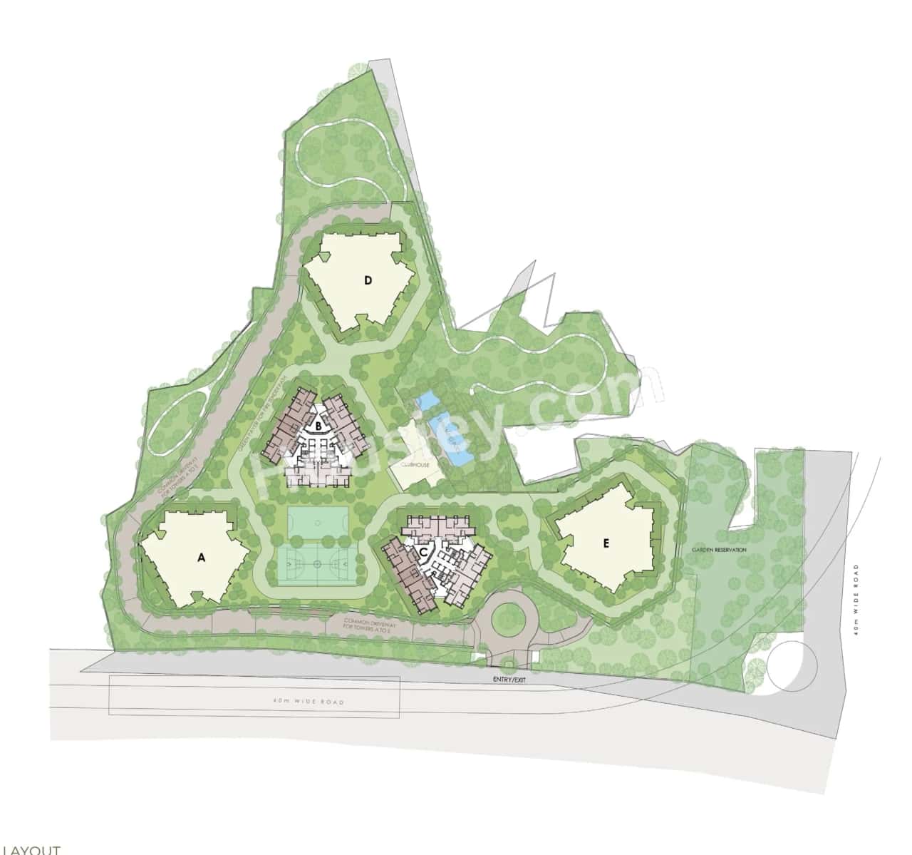 Oberoi Pokhran Floor plan 1