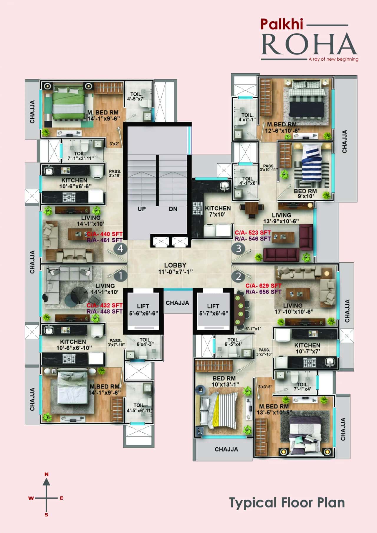 Palkhi Roha Floor Plan