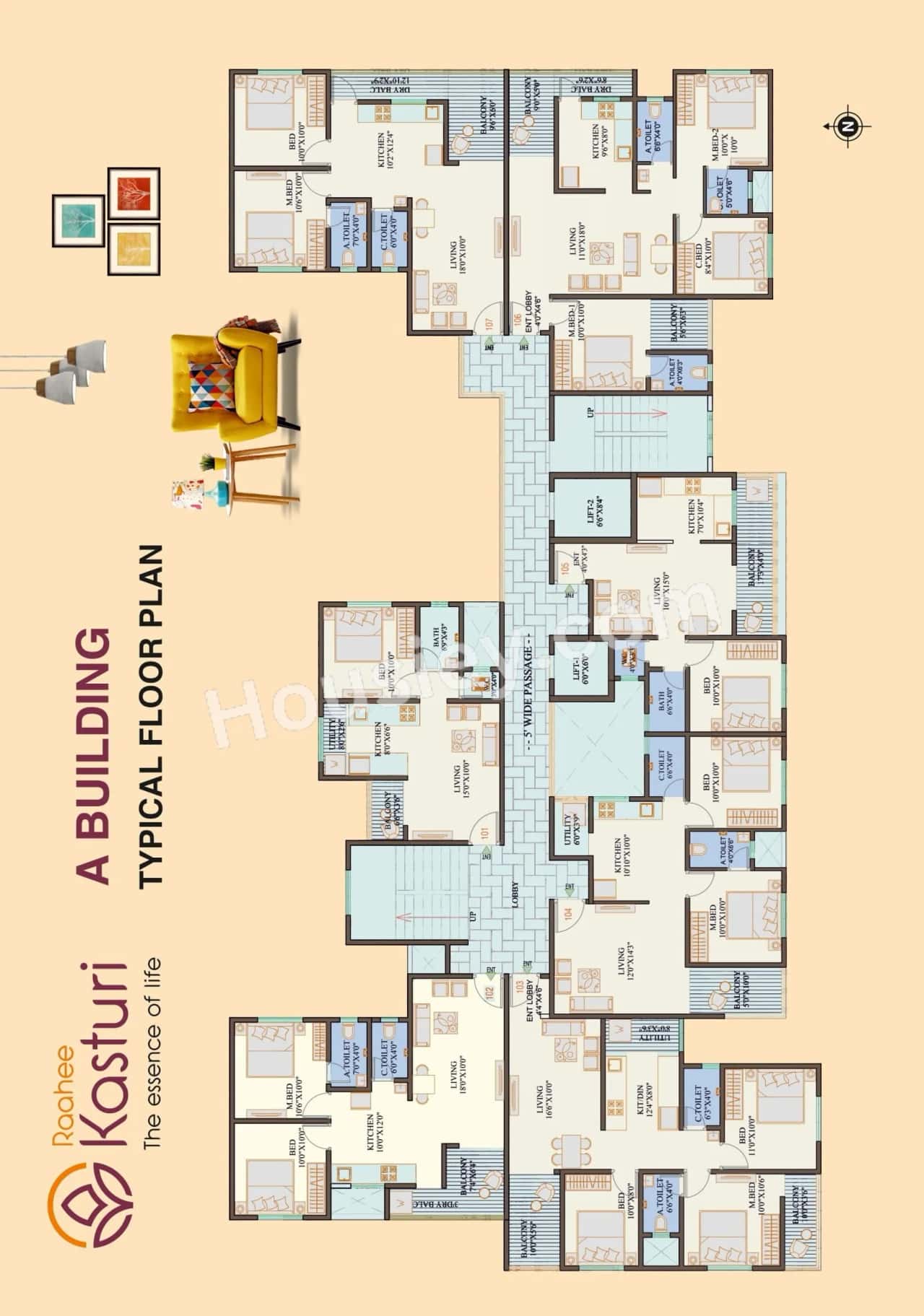 Raahee Kasturi Floor plan 1