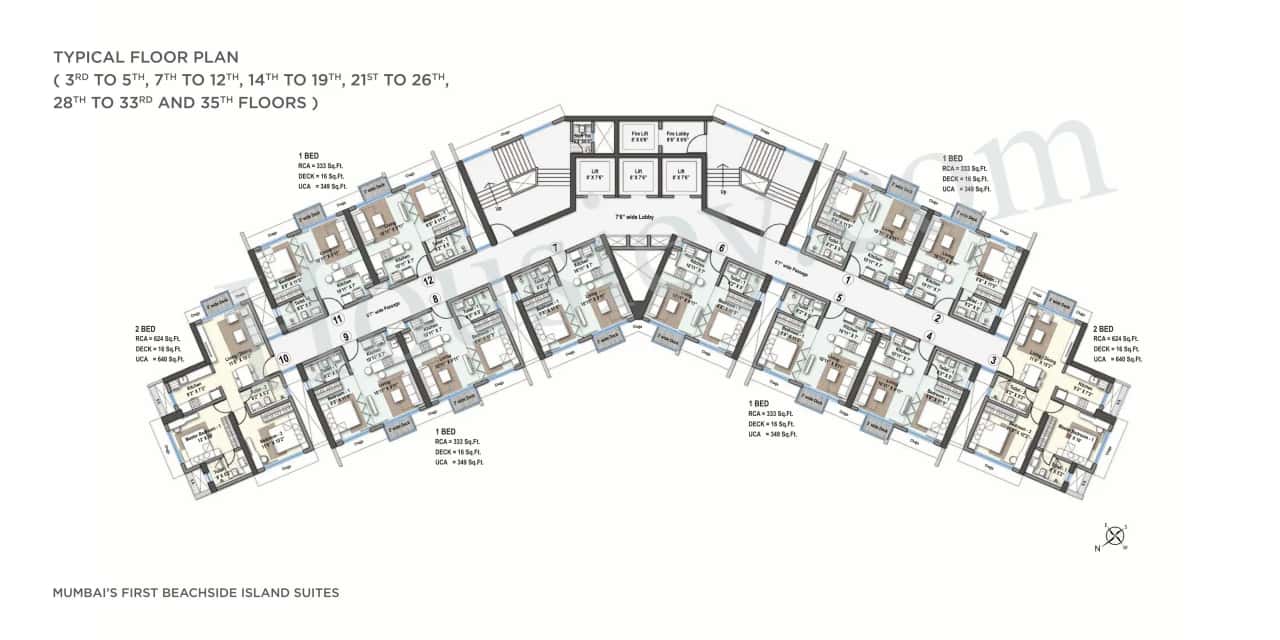Raheja Versova Island Floor plan 3