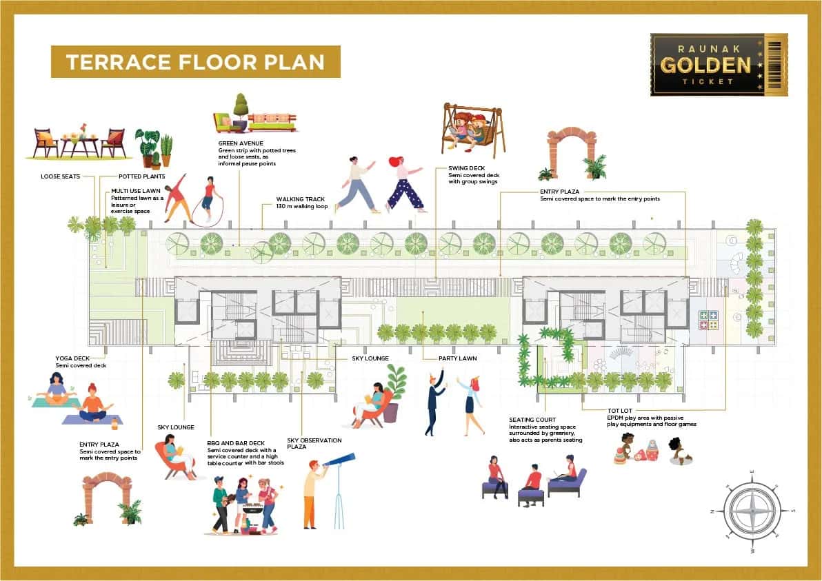 Raunak Golden Ticket Floor plan 3