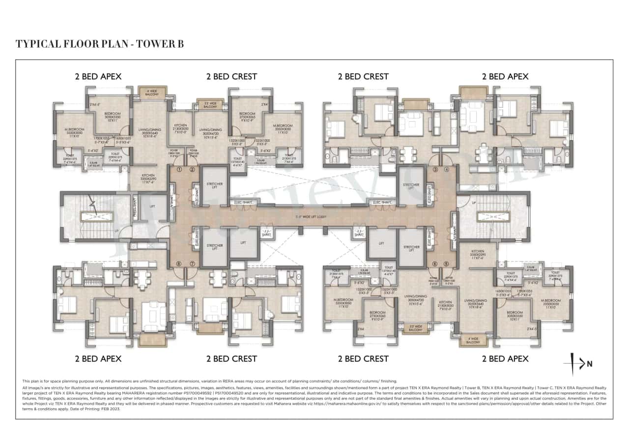 Raymond TEN X ERA Floor plan 1