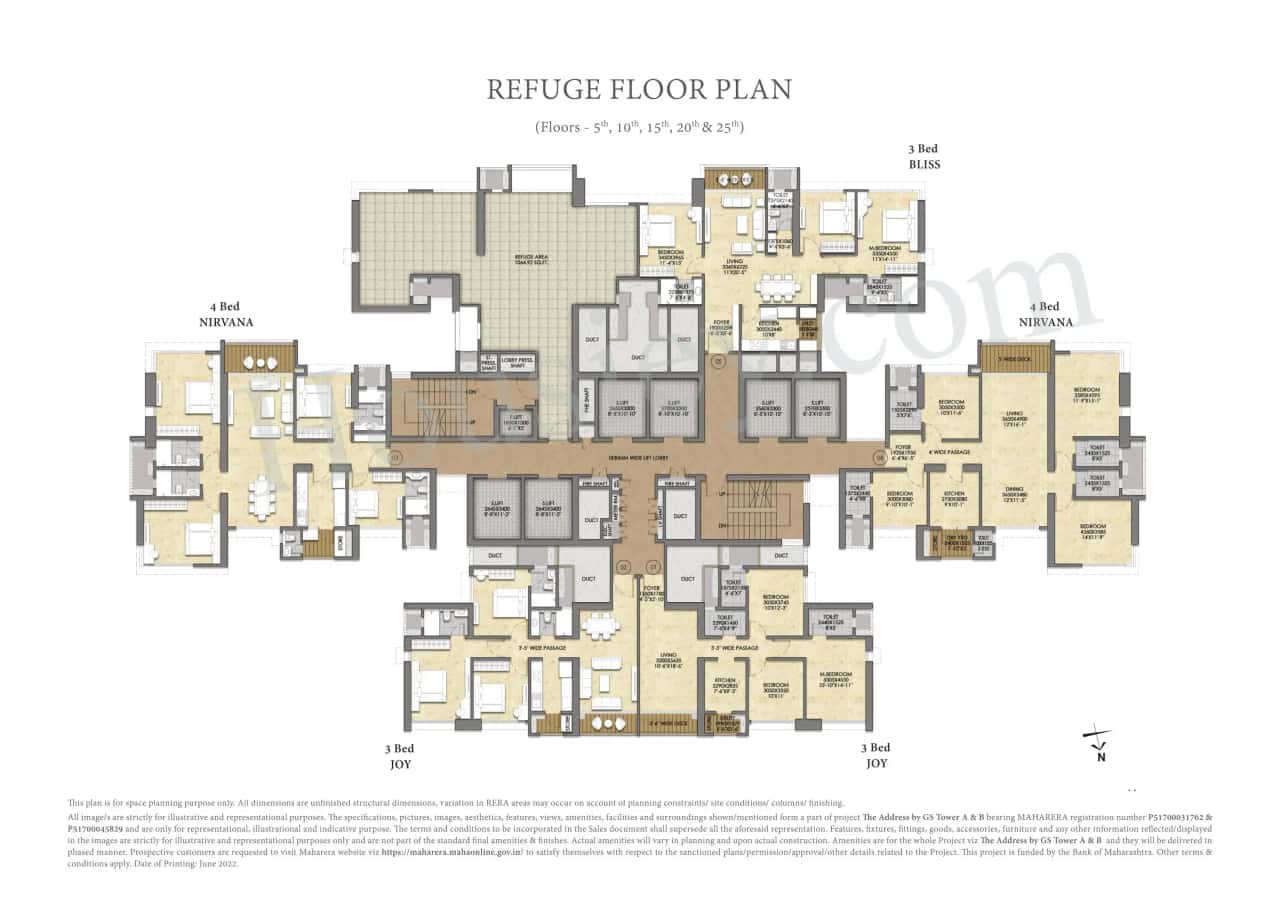 Raymond The Address by GS Floor plan 2
