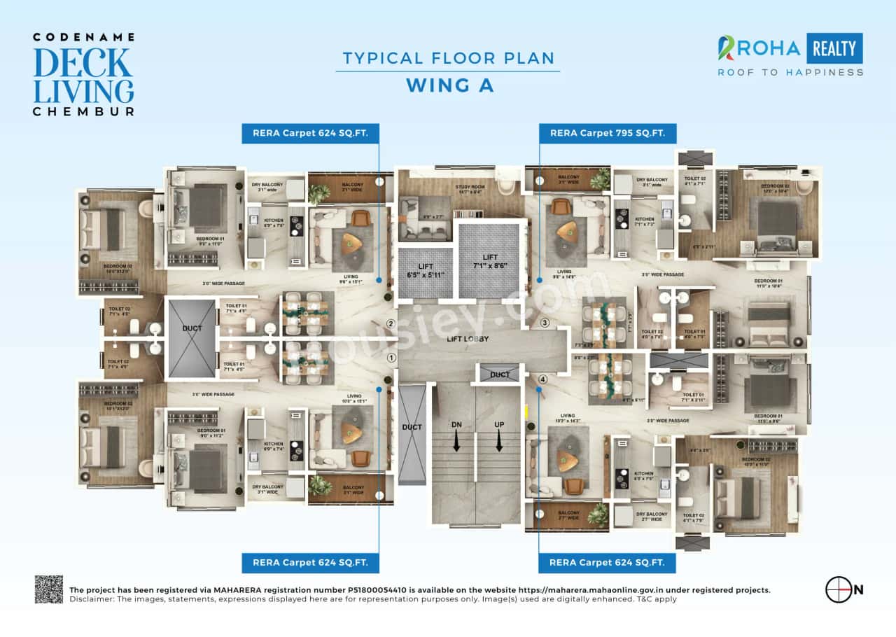 Roha Deck Living Chembur Floor plan 1