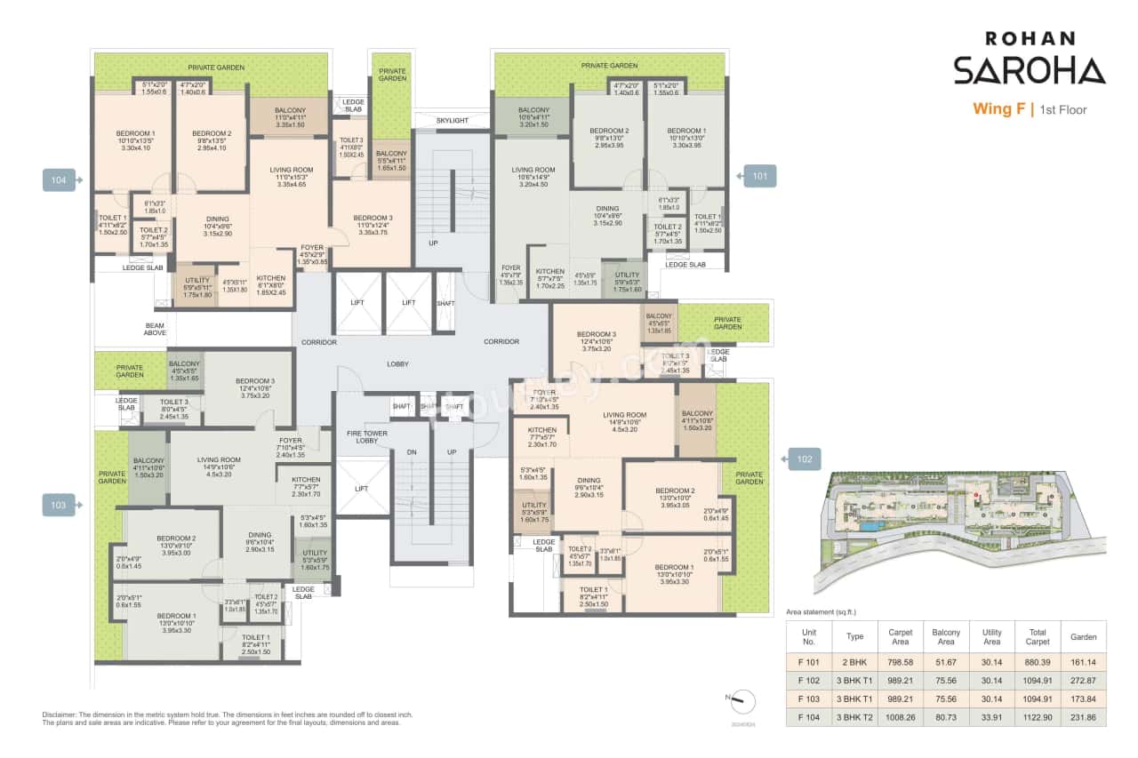 Rohan Saroha Phase 1 Floor plan 1