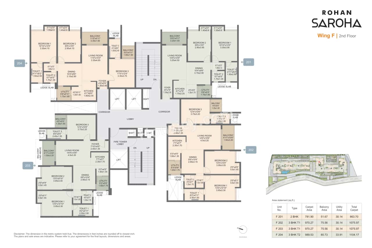 Rohan Saroha Phase 1 Floor plan 2