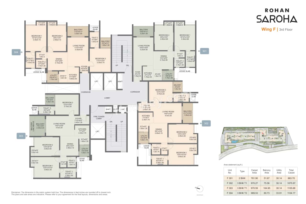 Rohan Saroha Phase 1 Floor plan 3