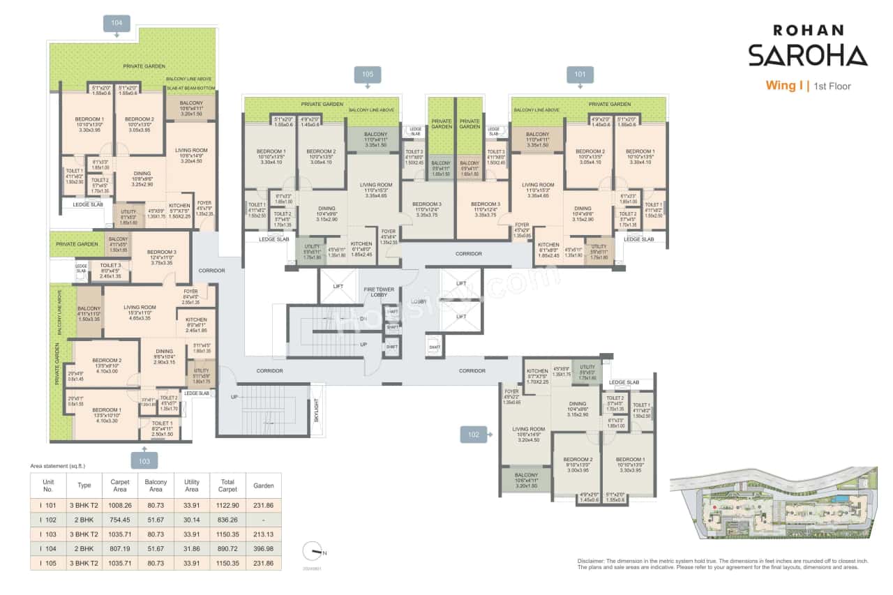 Rohan Saroha Phase 1 Floor plan 13