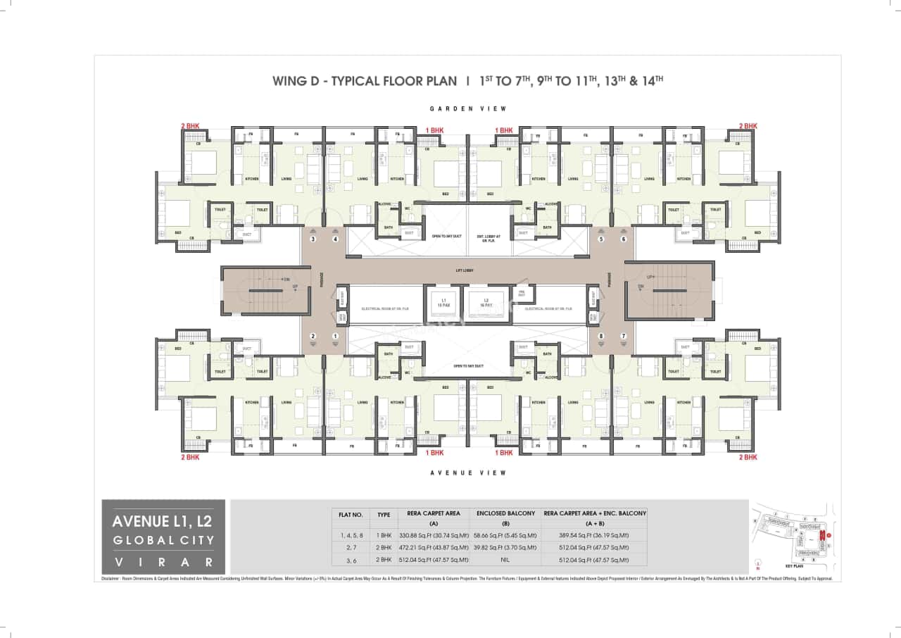 Rustomjee Avenue L1 L2 And L4 Floor plan 4