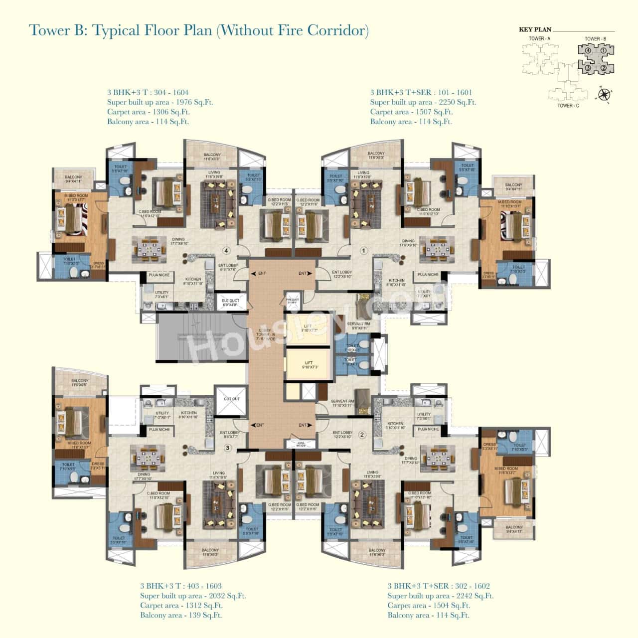 Sattva Aqua Vista Floor plan 4