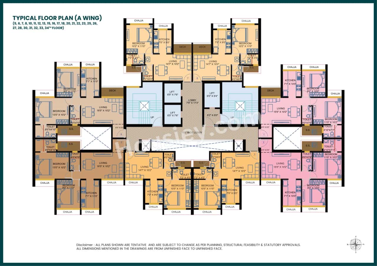 Satyam Regents Park Floor plan 5