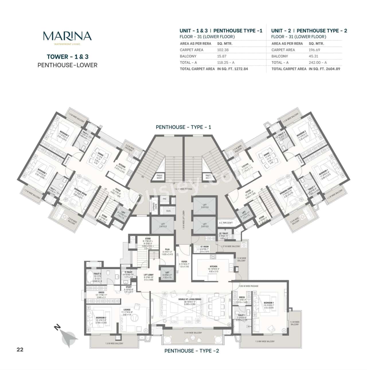 Savvy Marina Floor plan 3