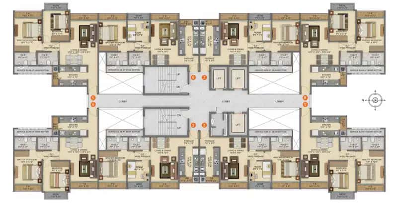 Shapoorji Joyville Floor plan 1