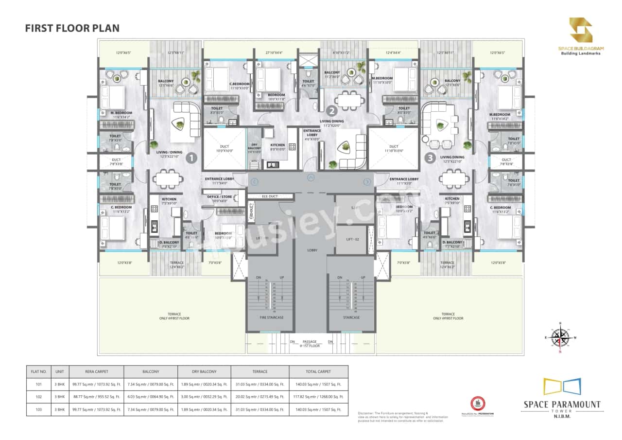 Space Paramount Tower Floor plan 3