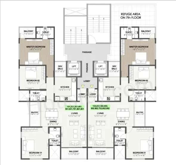 Sukhwani Euphoria Floor Plan
