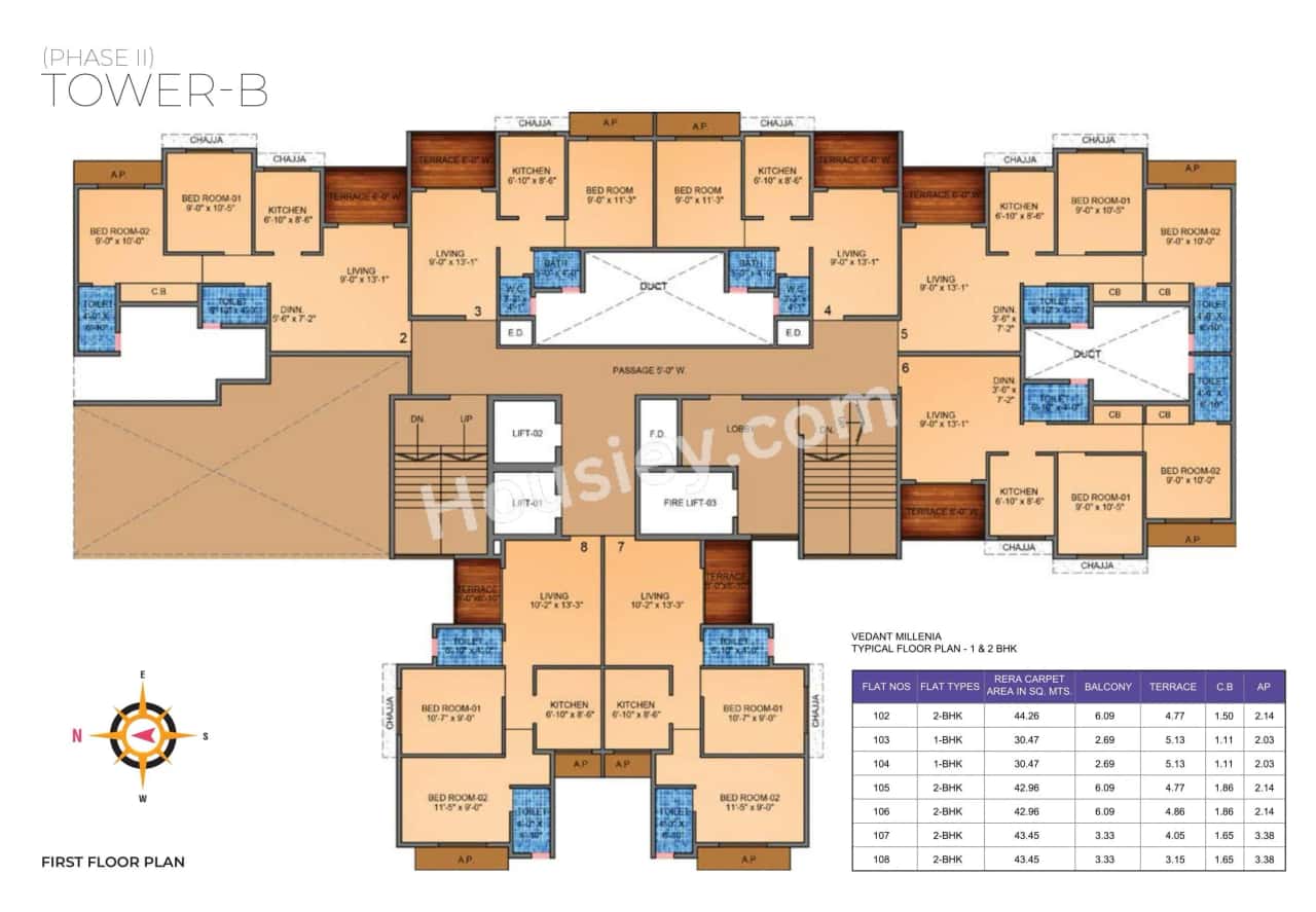 Tharwani Vedant Millenia Floor plan 1