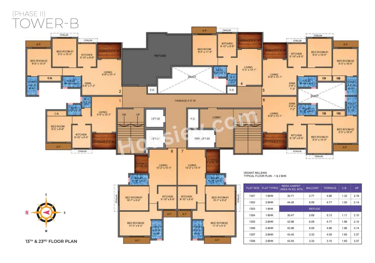 Tharwani Vedant Millenia Floor plan 7