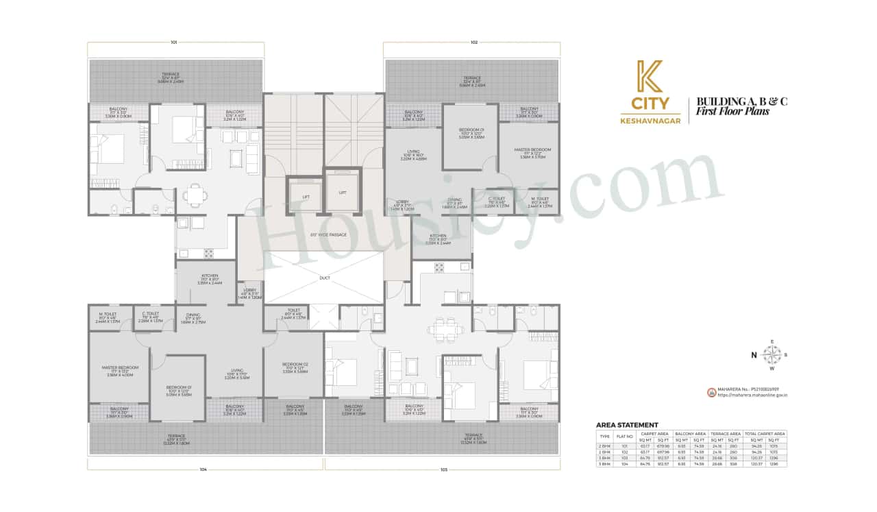 Unique K City Floor plan 1