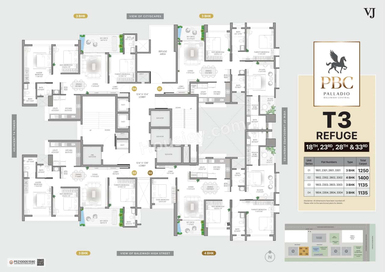 VJ Palladio Balewadi Central Floor plan 10