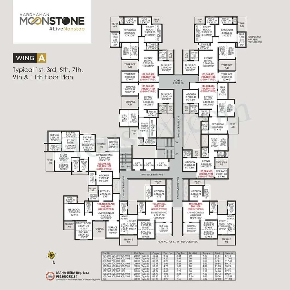 Vardhman Moonstone Floor plan 1