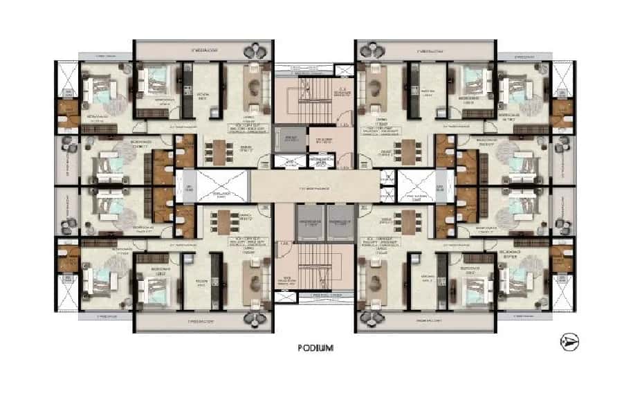 Yogakshema Residency Floor plan 1