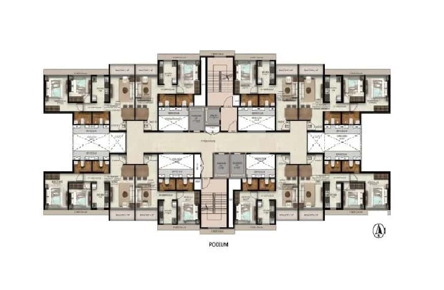 Yogakshema Residency Floor plan 3