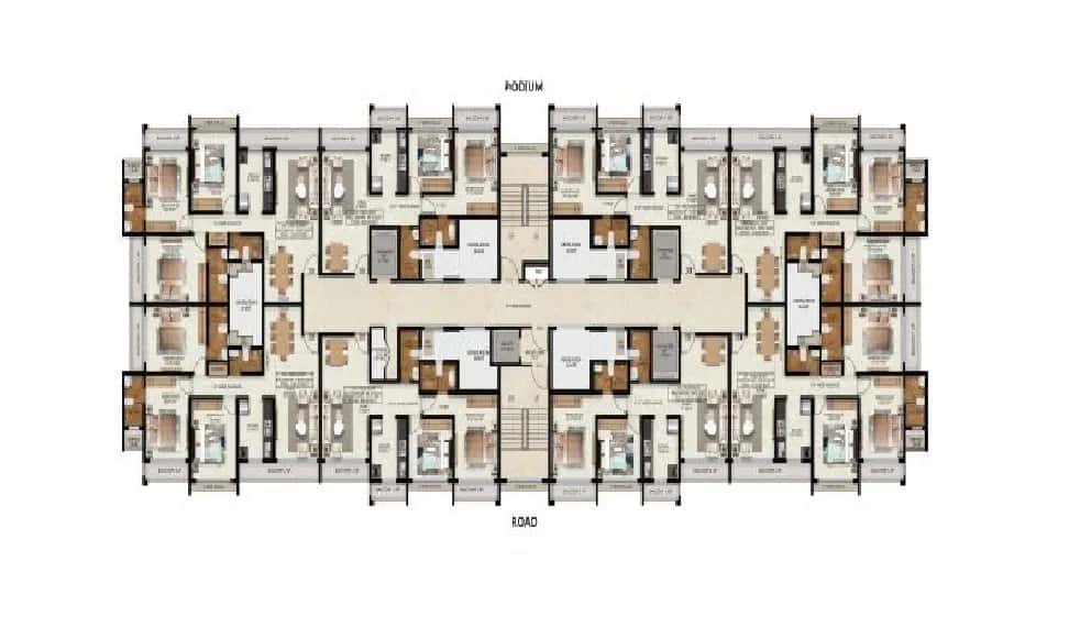 Yogakshema Residency Floor plan 4