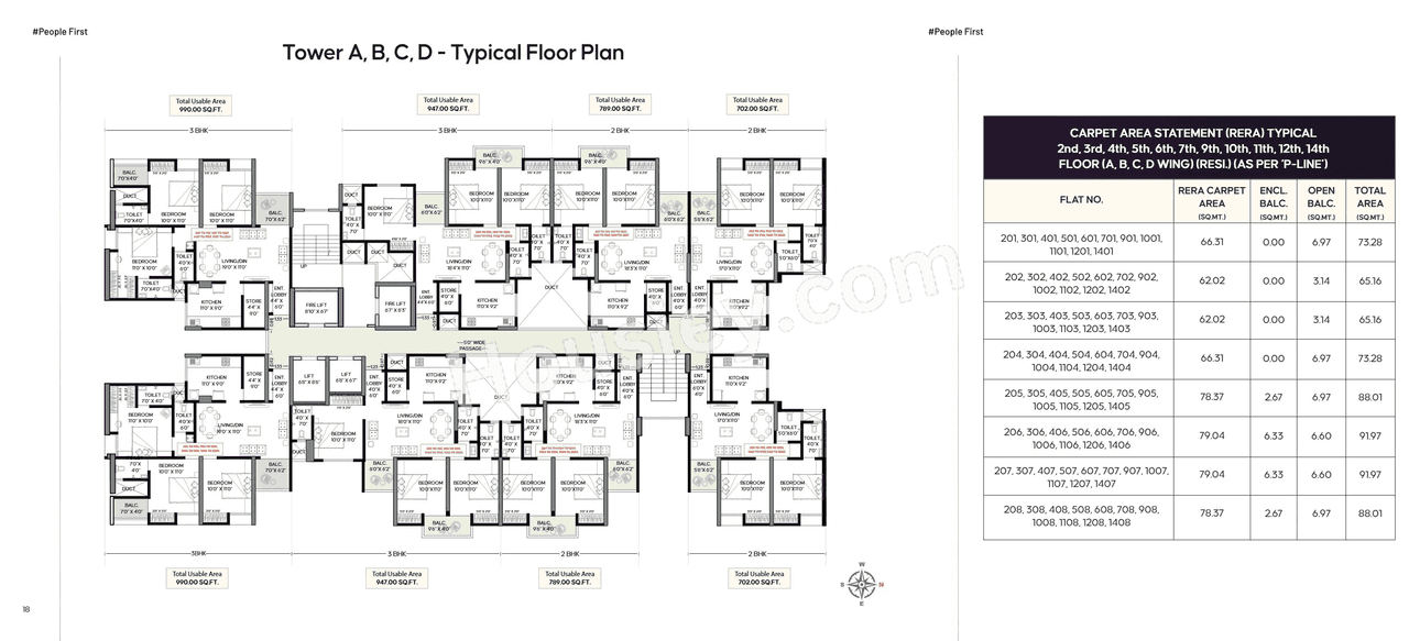 Aakar Topaz Tower Floor plan 1