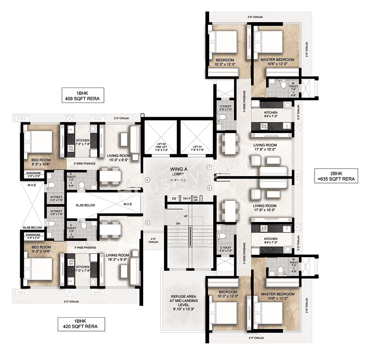 Advent Neel Residency Floor plan 1