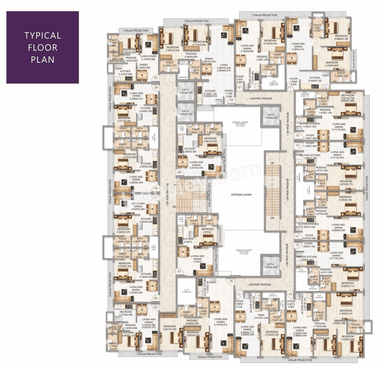 Arihant Heights Floor plan 3