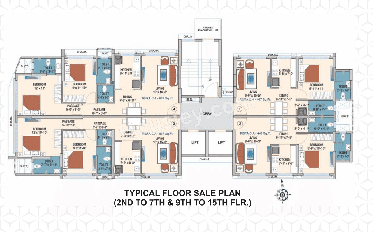 Atlantic Laxmi Residency Floor Plan