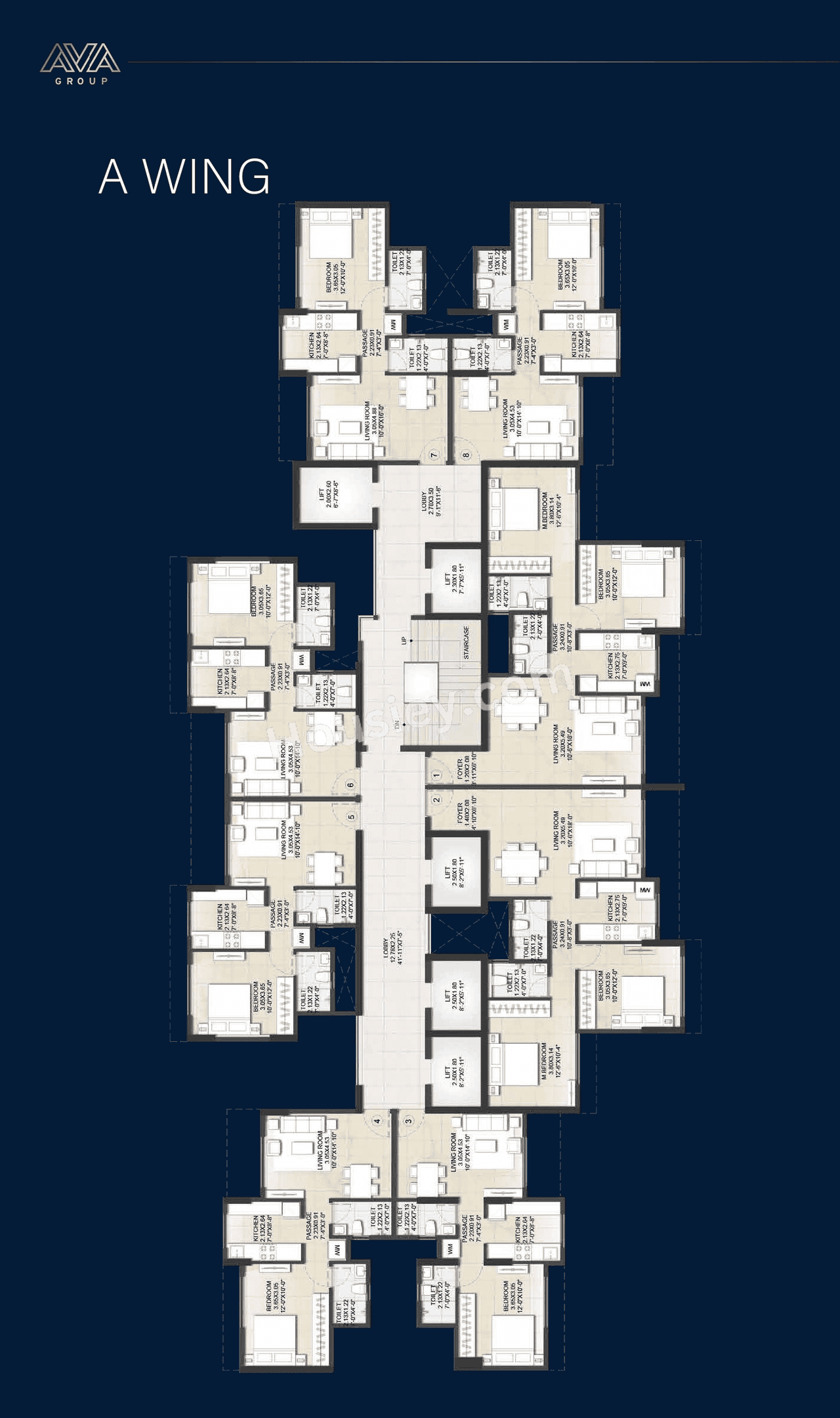 AVA Fatima Residency Floor plan 1