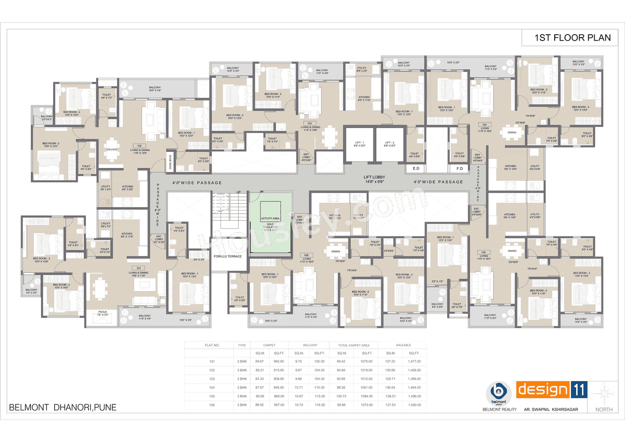 Belmont Skydale Floor plan 1
