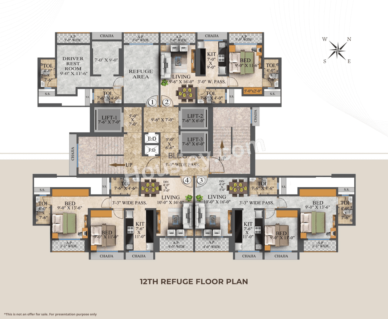 Bhutra Sky Avenue Floor plan 5