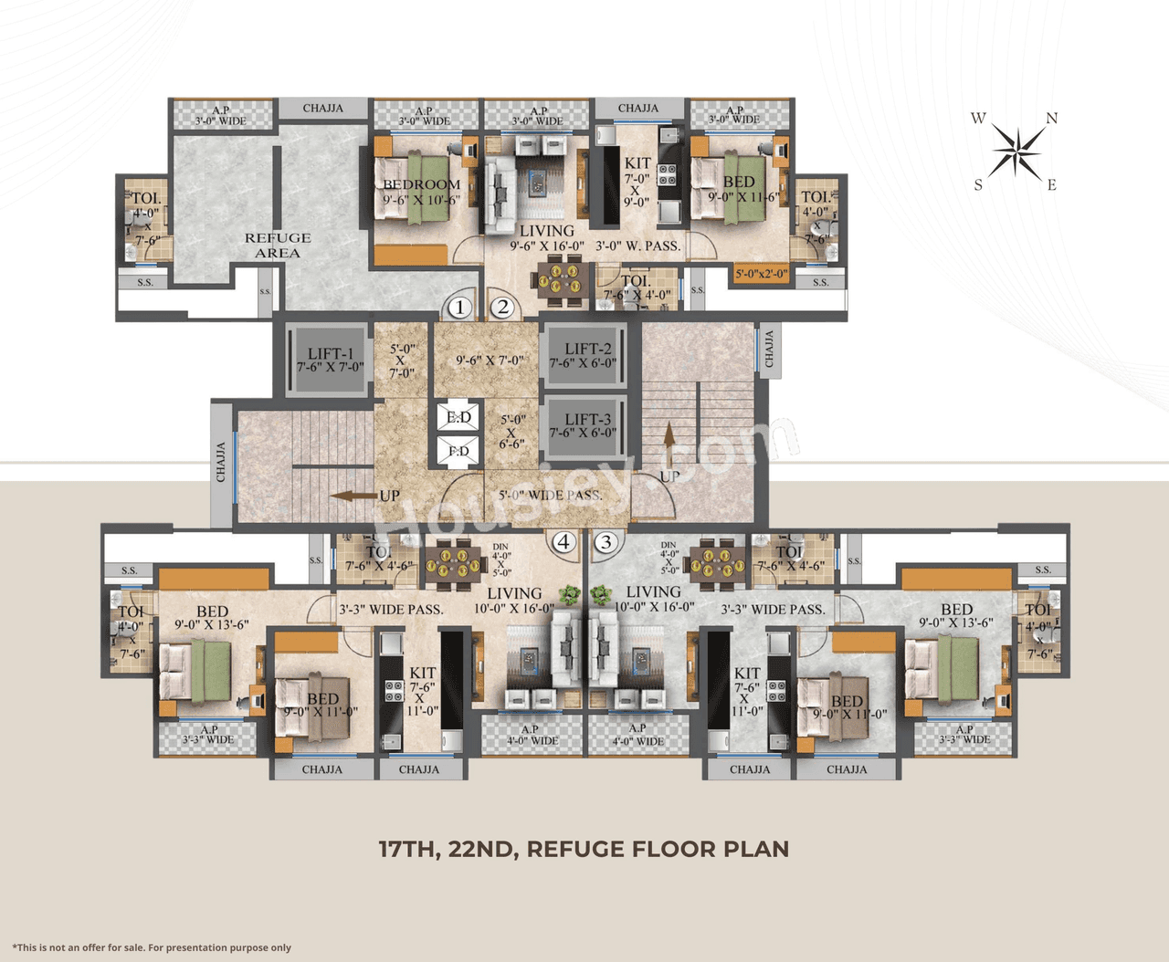 Bhutra Sky Avenue Floor plan 6