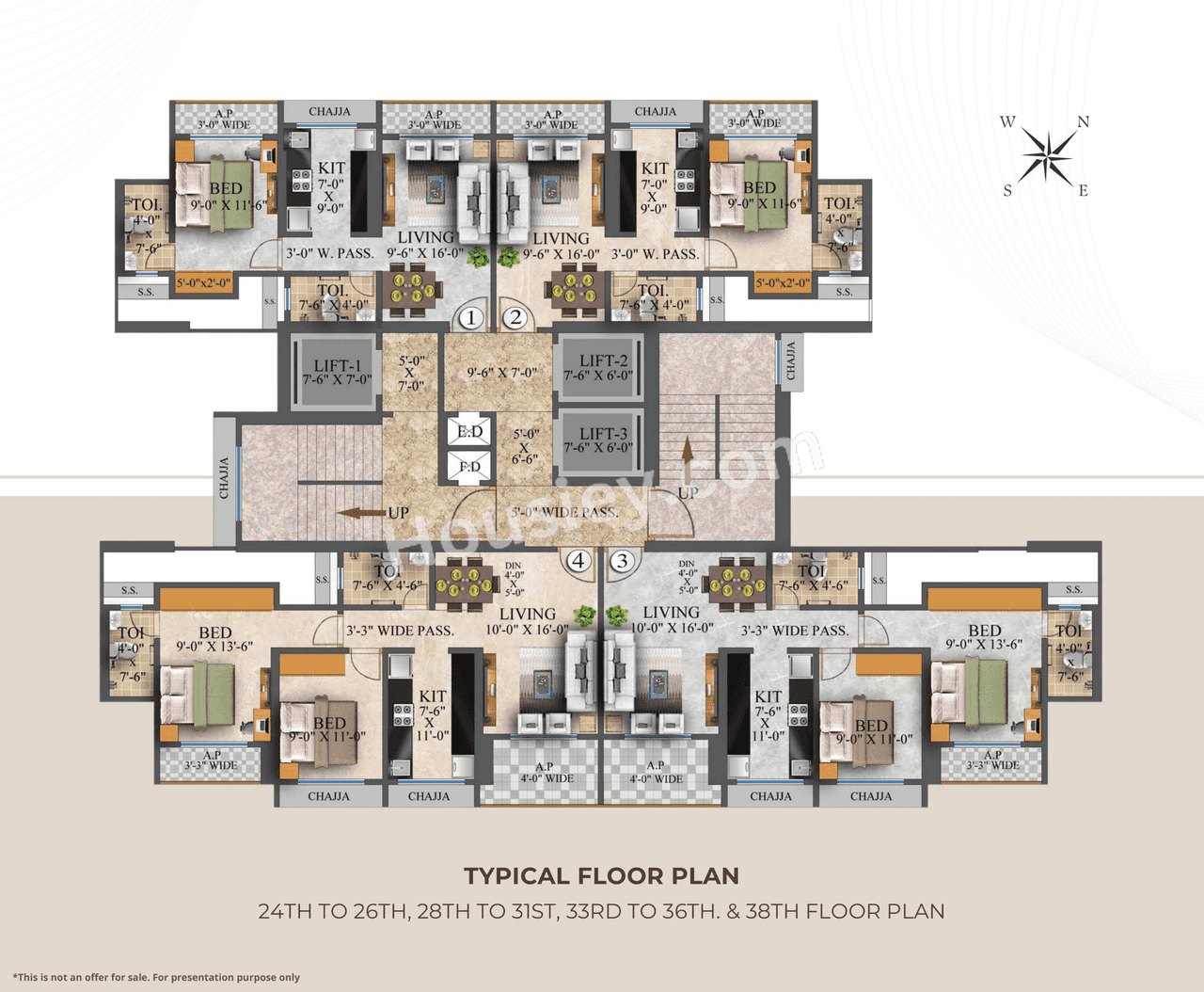 Bhutra Sky Avenue Floor plan 7